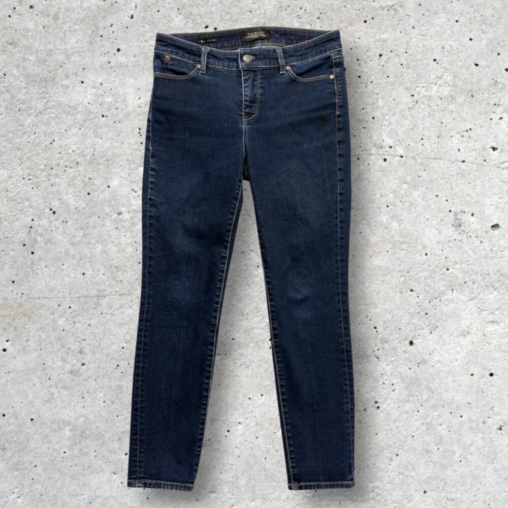 Talbots Mid Rise Slim Ankle Jeans Flawless Five Pocket Denim Size 4